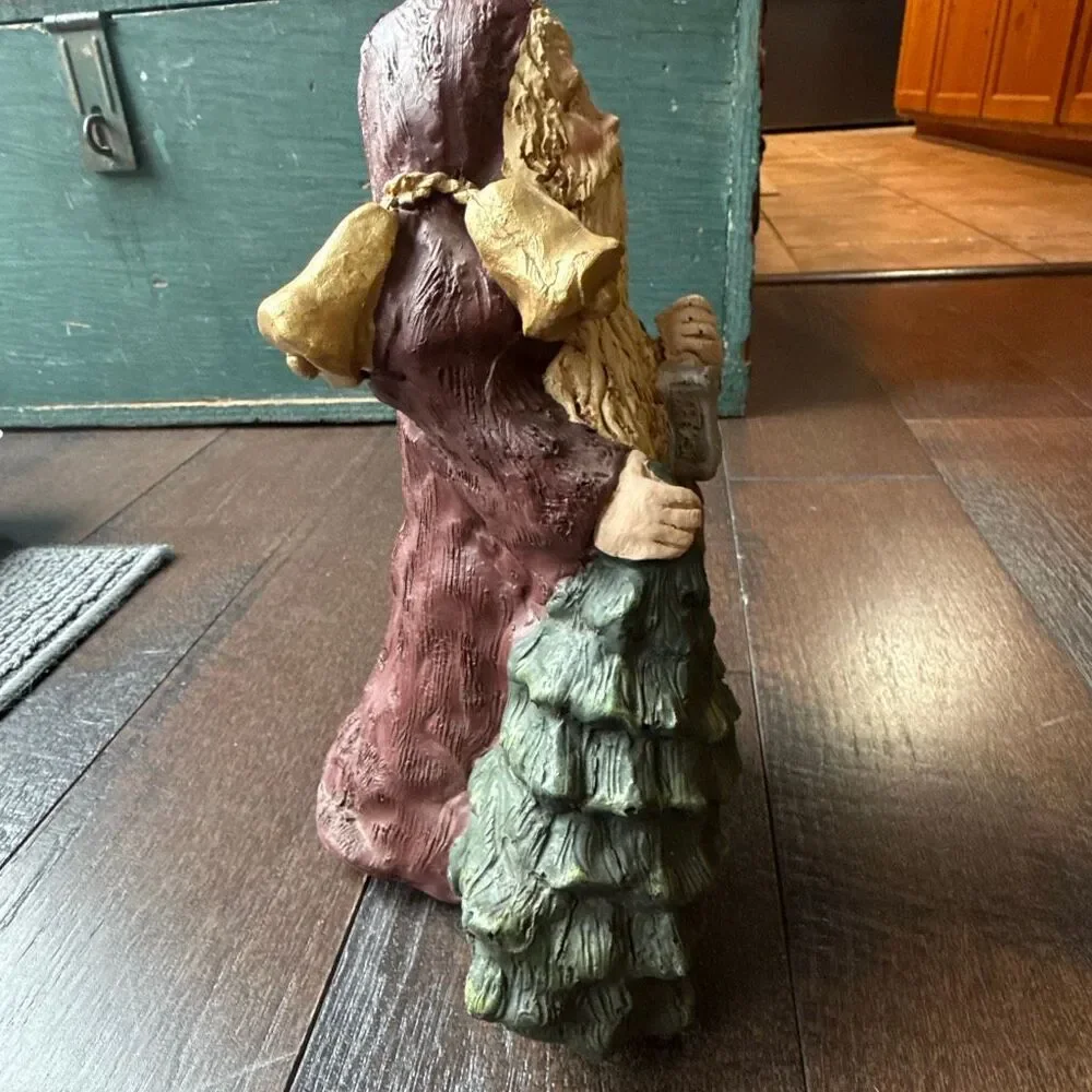 Vintage 1988 resin‎ Santa Claus 9” old world Christmas decor